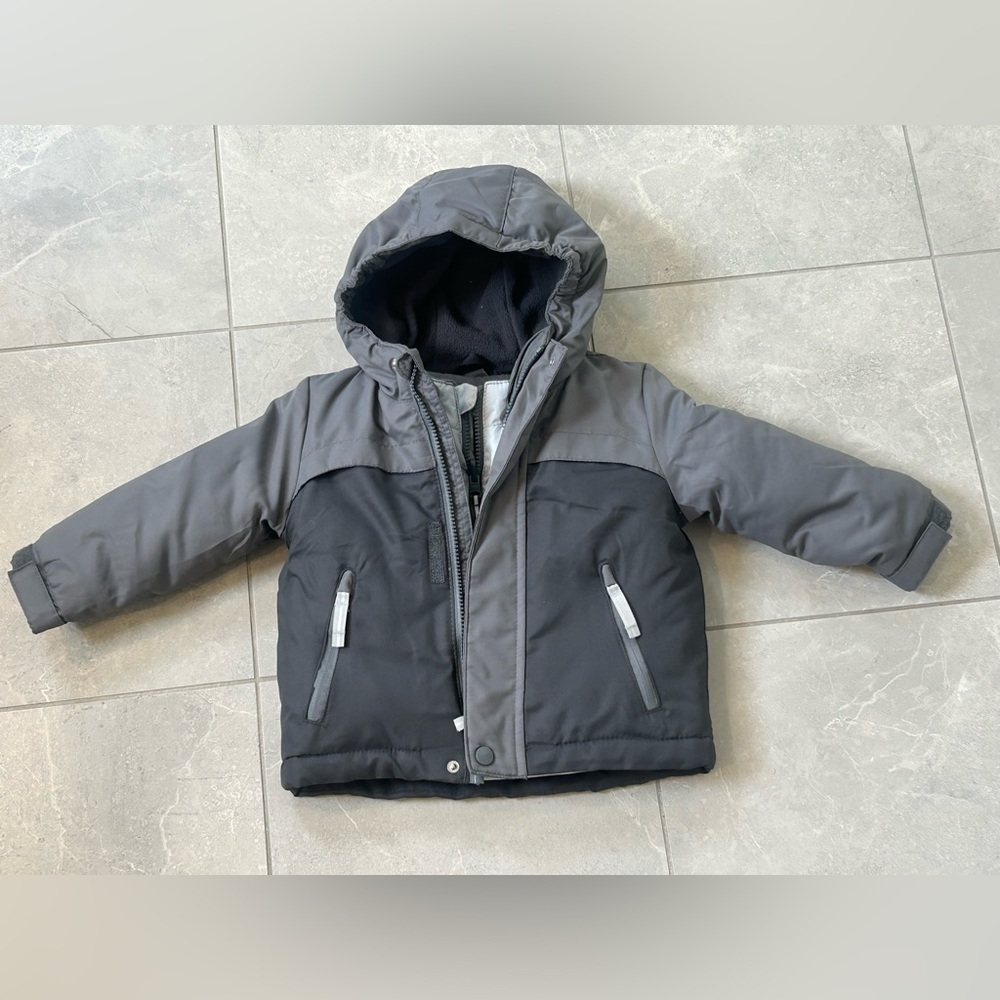 NWOT Cat & Jack 2T Gray & Black 3-in-1 Winter Coat